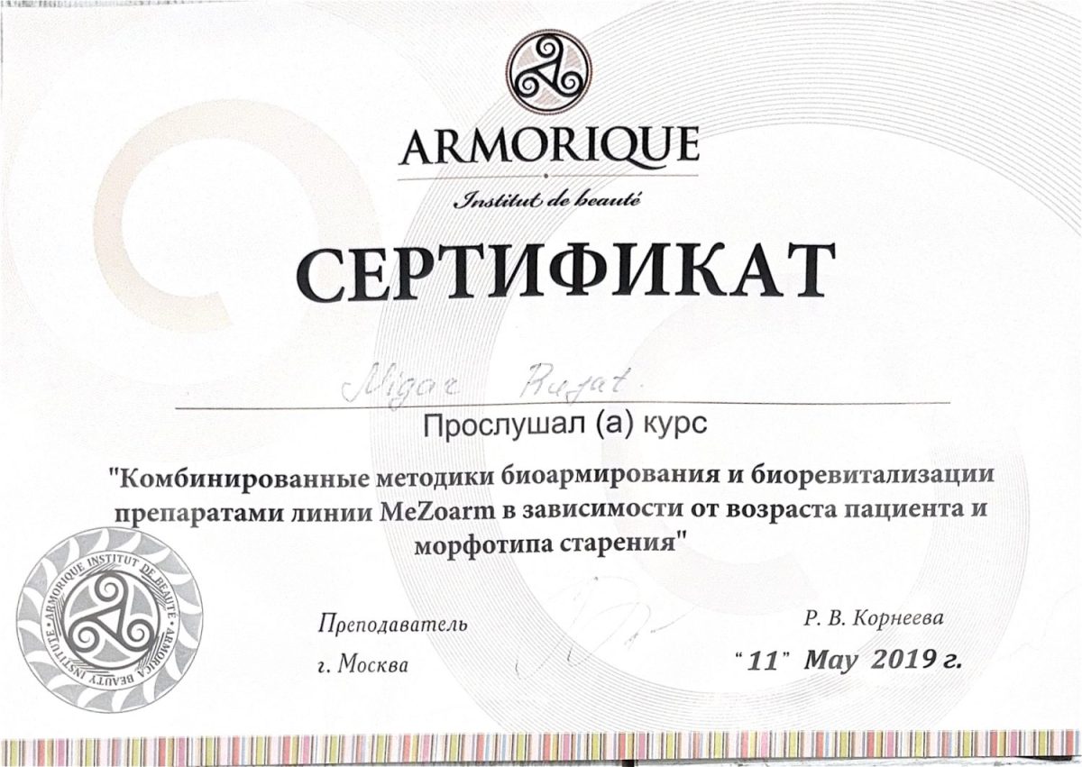 Armorique – MeZoarm ilə bioarmirovka və biorevitalizasiya – Dr. Nigar Rüfət