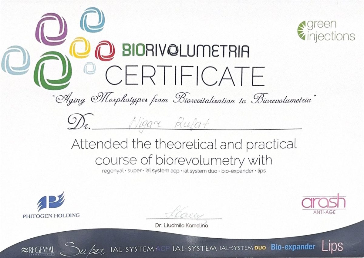 Biorevolumetria (Regenyal) – biorevolümetriya kursu – Dr. Nigar Rüfət