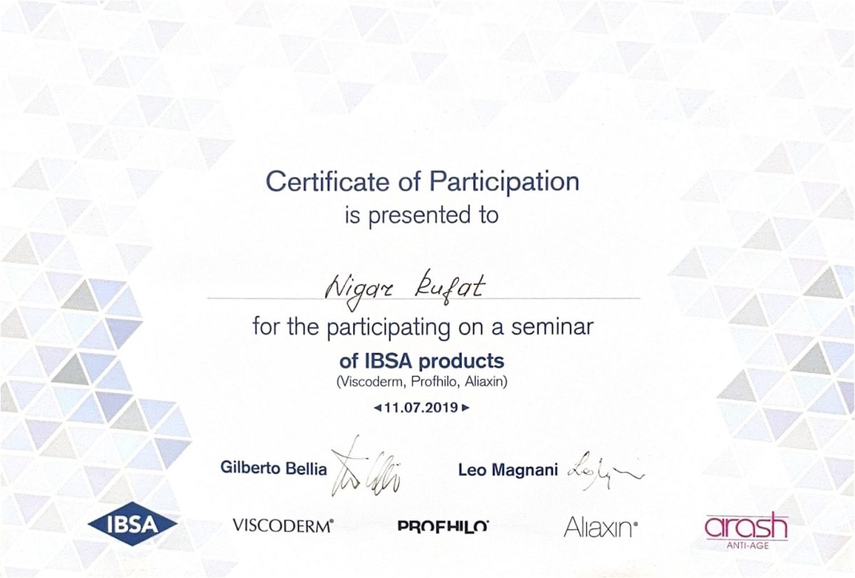 IBSA – Viscoderm, Profhilo və Aliaxin seminarı – Dr. Nigar Rüfət