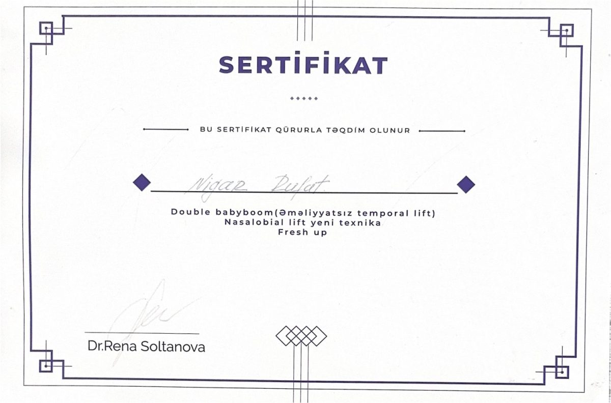 İp lifting texnikaları – Double Babyboom, Nasolabial lift, Fresh Up – Dr. Nigar Rüfət